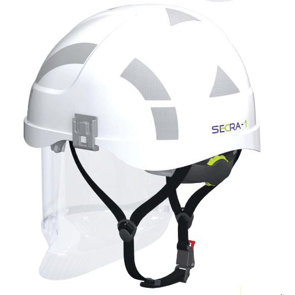 cascos de protección parte posterior casco secra 1 en Orión Seguridad