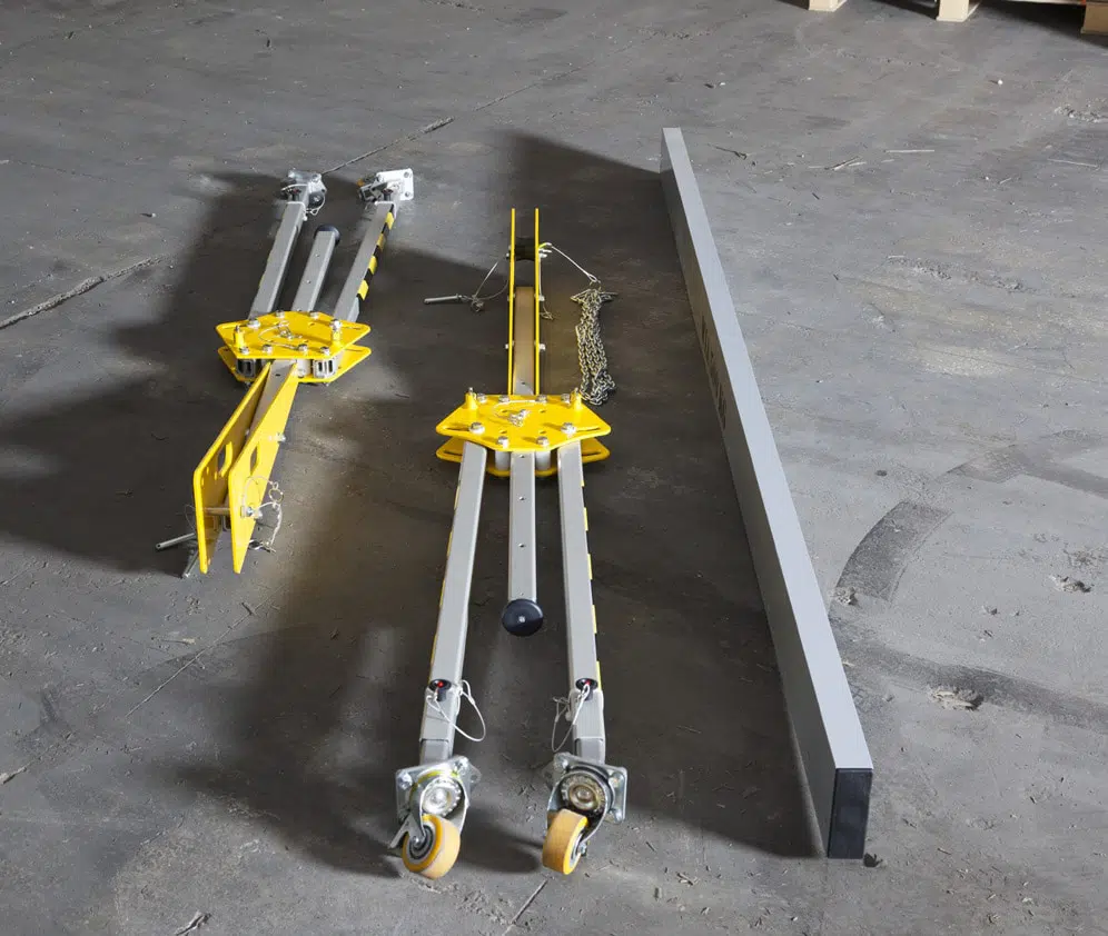 Pórtico de aluminio ligero patas regulables 1000/500kg, Pórtico de