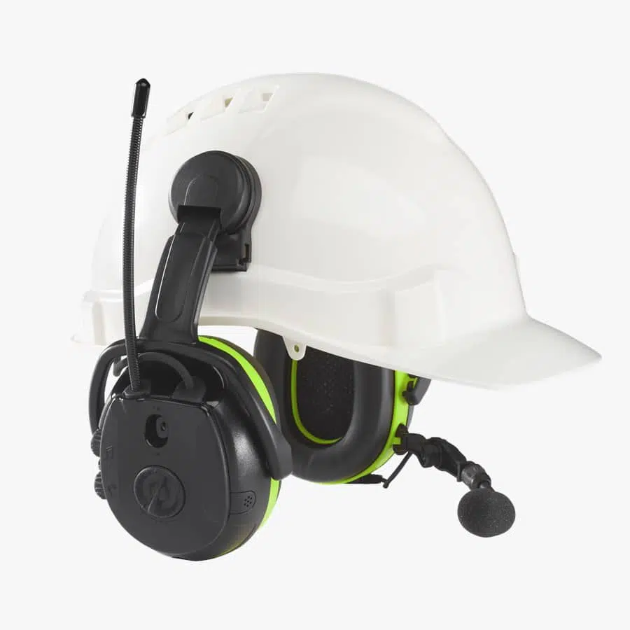 Protector auditivo bluetooth casco synergy hellberg 01 en orión seguridad
