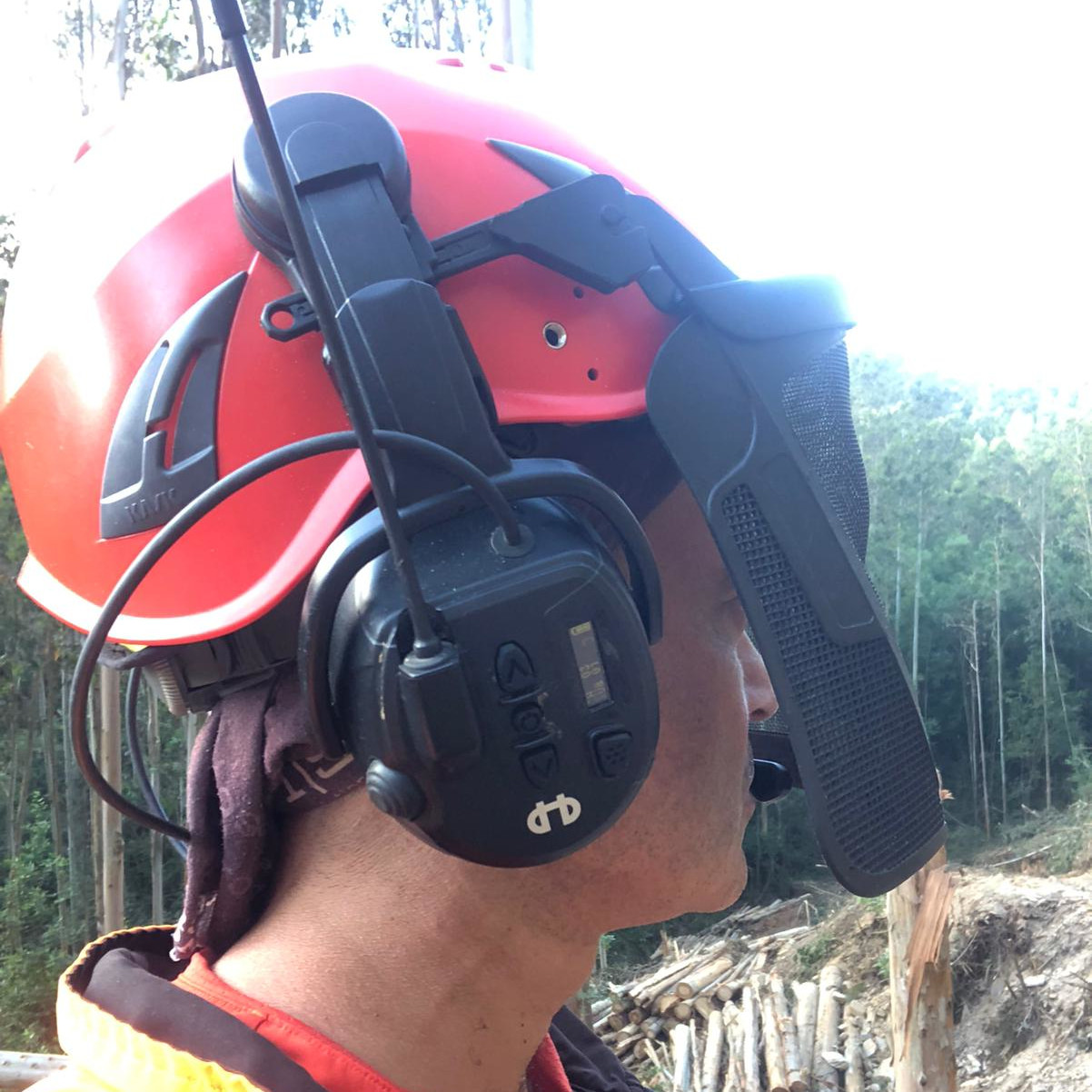 Radiocomunicador para casco intercomunicador para casco de seguridad 02 en orión seguridad
