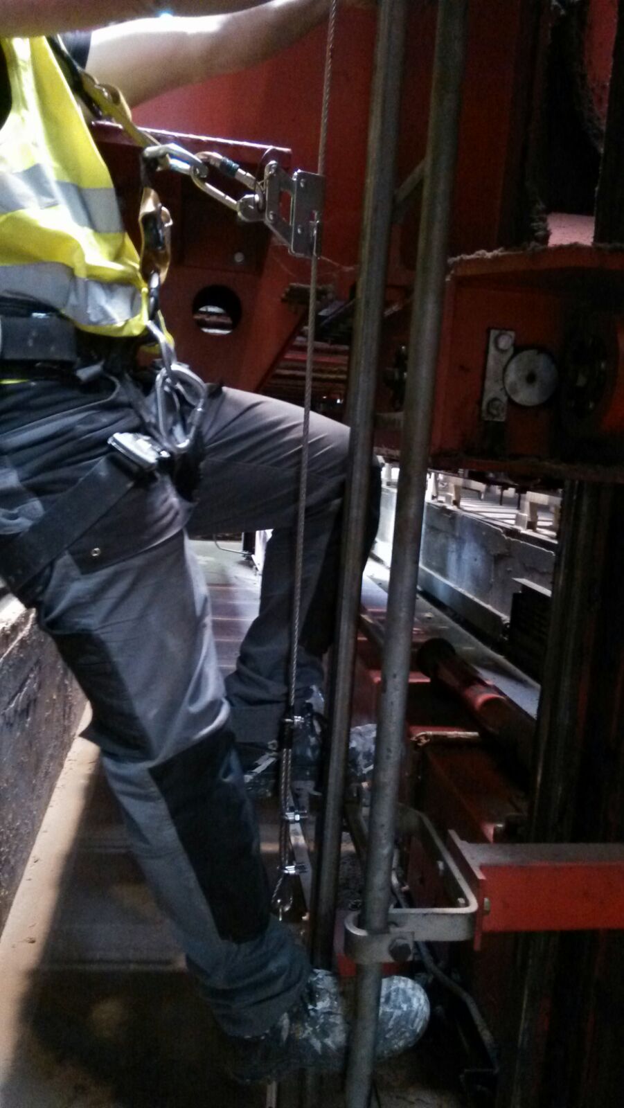 Línea de vida vertical